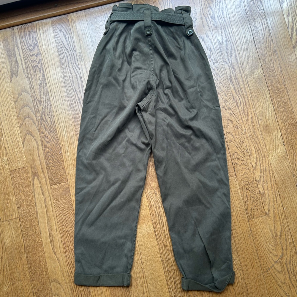 TOPSHOP army green pants